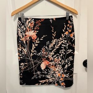 Talbots Petites Floral Skirt Sz 4P PreOwned